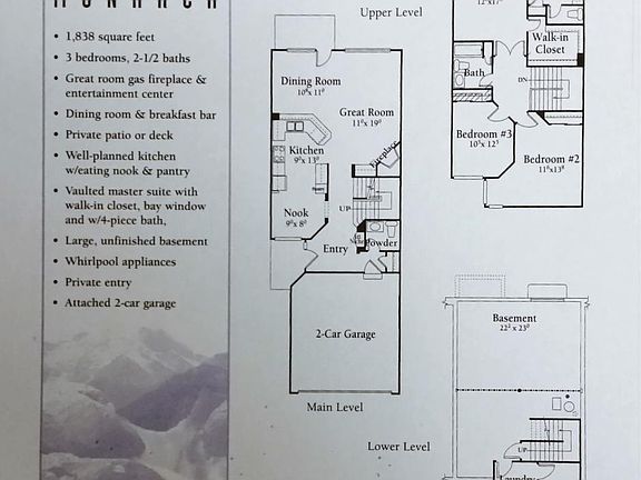 Floor Plan Brochure "Monarch" Model