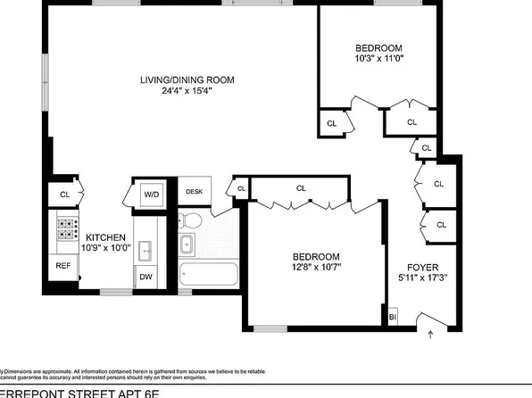 62 Pierrepont St APT 6E, Brooklyn, NY 11201