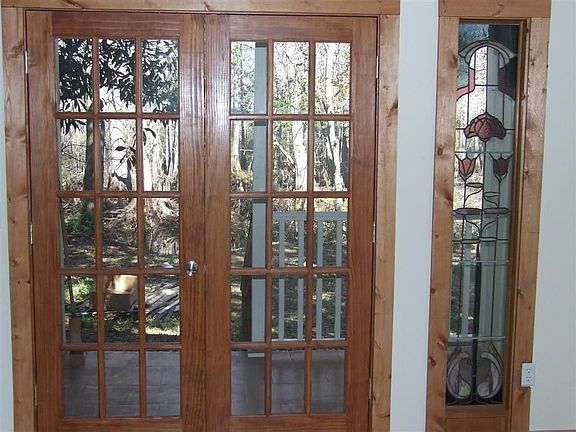 Custom stained glass doors