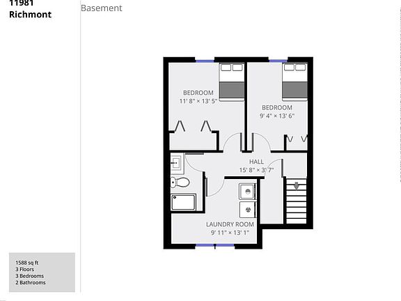 11981 Richmont Basement