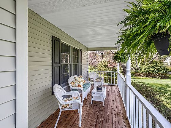 Porch looking west