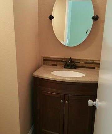 1/2 bath powder room