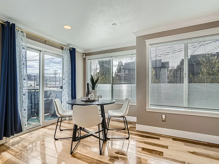 Balcony on living room floor