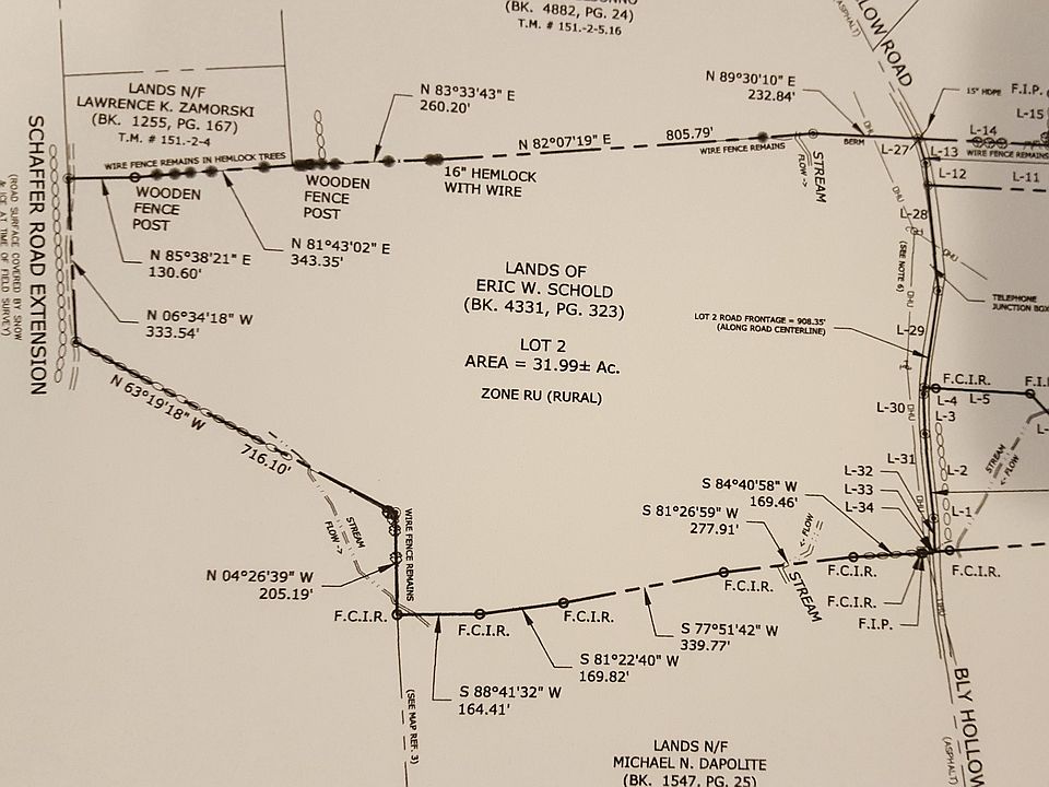 Bly Hollow Rd on Right side 