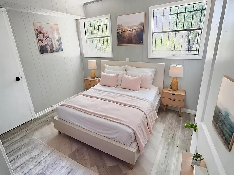 Staged bedroom