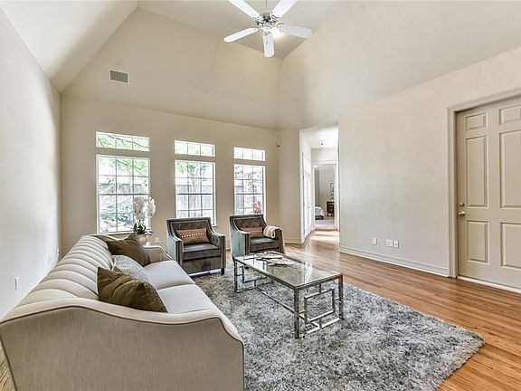 Another view of the spacious family room overlooking the backyard.