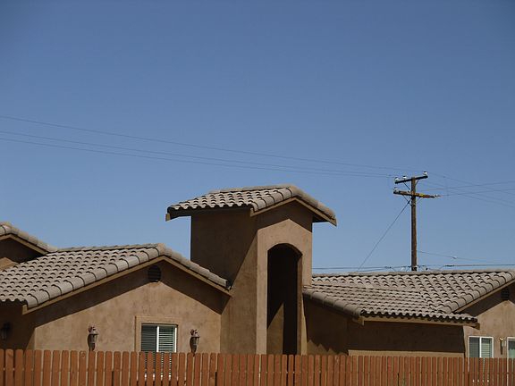 view from outside 6'  fence