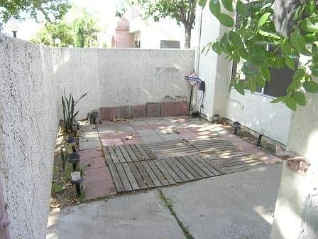Large private patio area