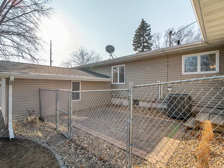 Fenced in Brick Paver Patio