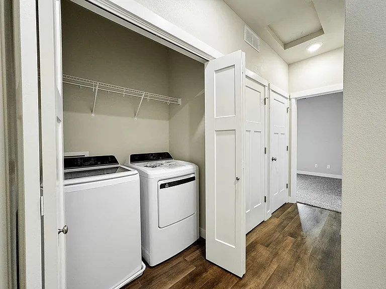 Sugar Creek Floorplan In Unit Washer/Dryer