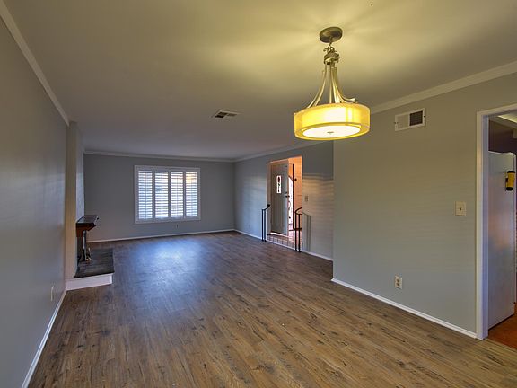 Living room and dining area