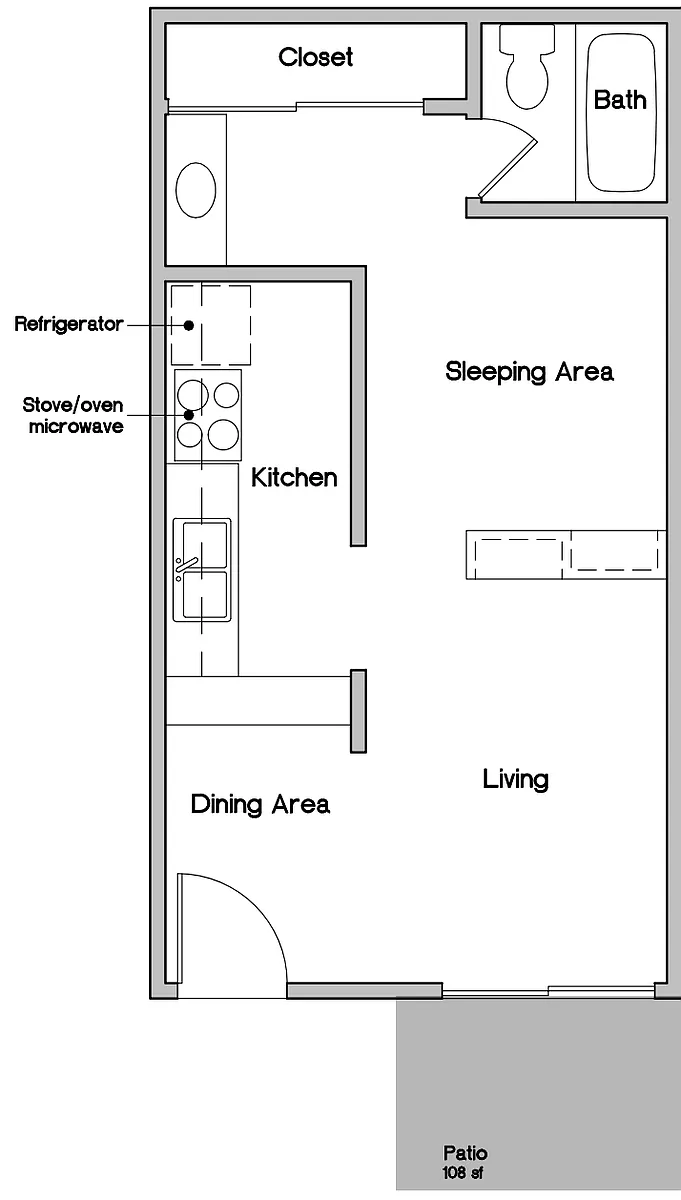 Floor plan Studio