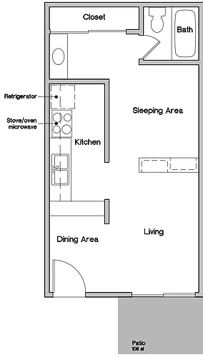Floor plan Studio