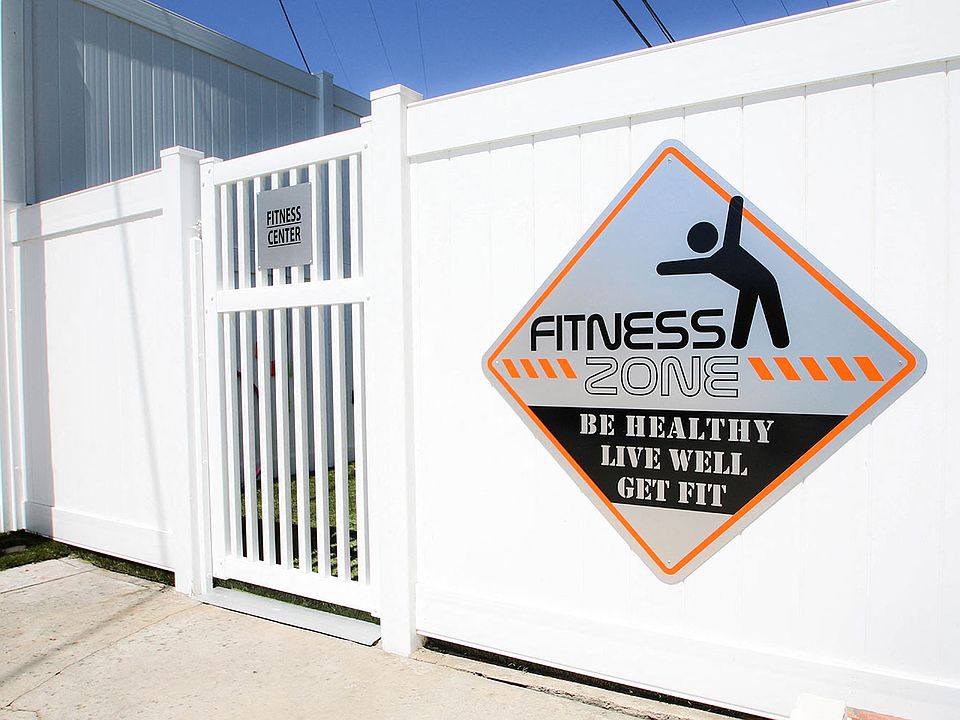 Entrance to fitness zone where we offer free weights, ropes, and fitness equipment.