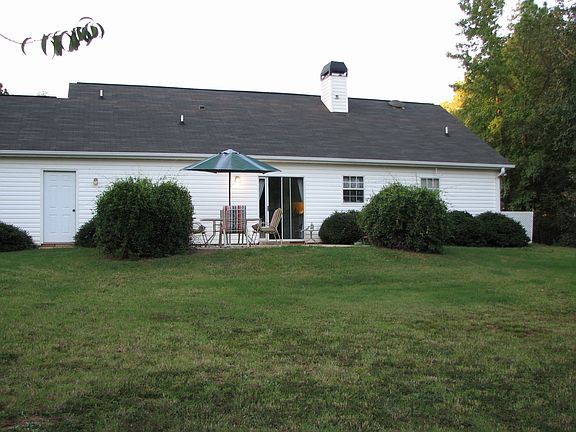 Fenced backyard and patio