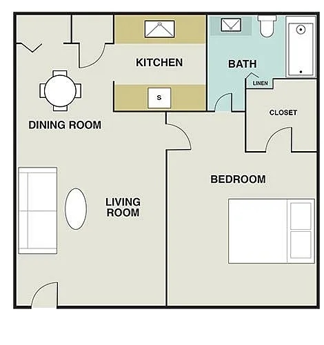 Floor plan 1X1