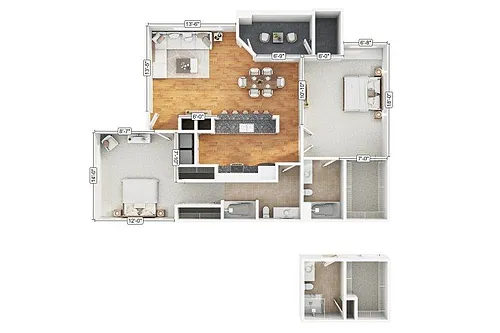 Floor plan 2B2