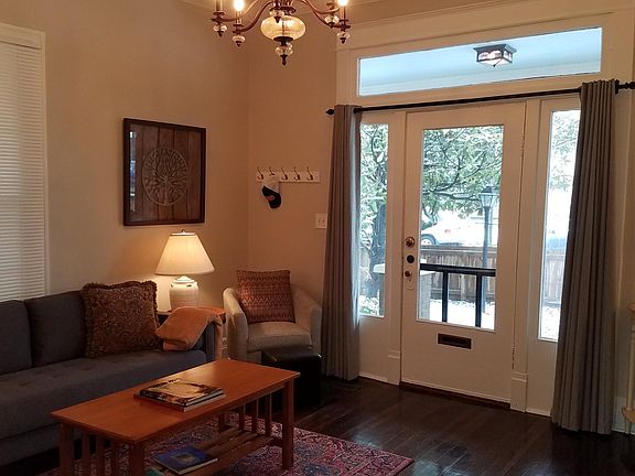 Living Room offers lots of natural light! (not obvious in this photo though : )