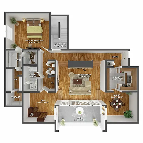 Floor plan Hidden Lake - SweetBirch