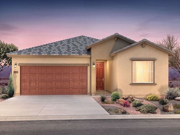 The Verbena floorplan in Elevation B can be built with or without stone accents for maximum curb app
