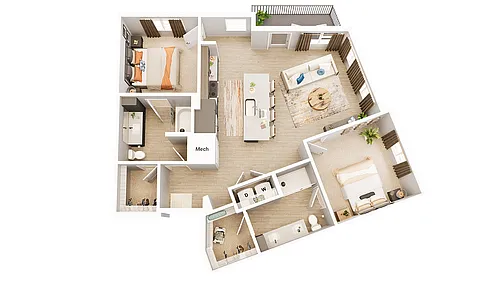 Floor plan B6