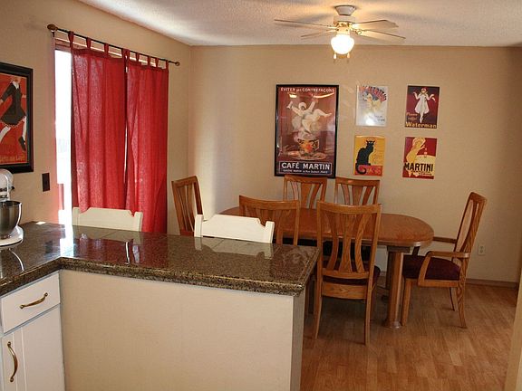 Separate dining area with access to deck.