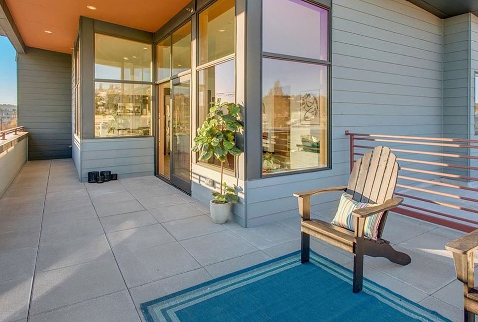 Large private patio