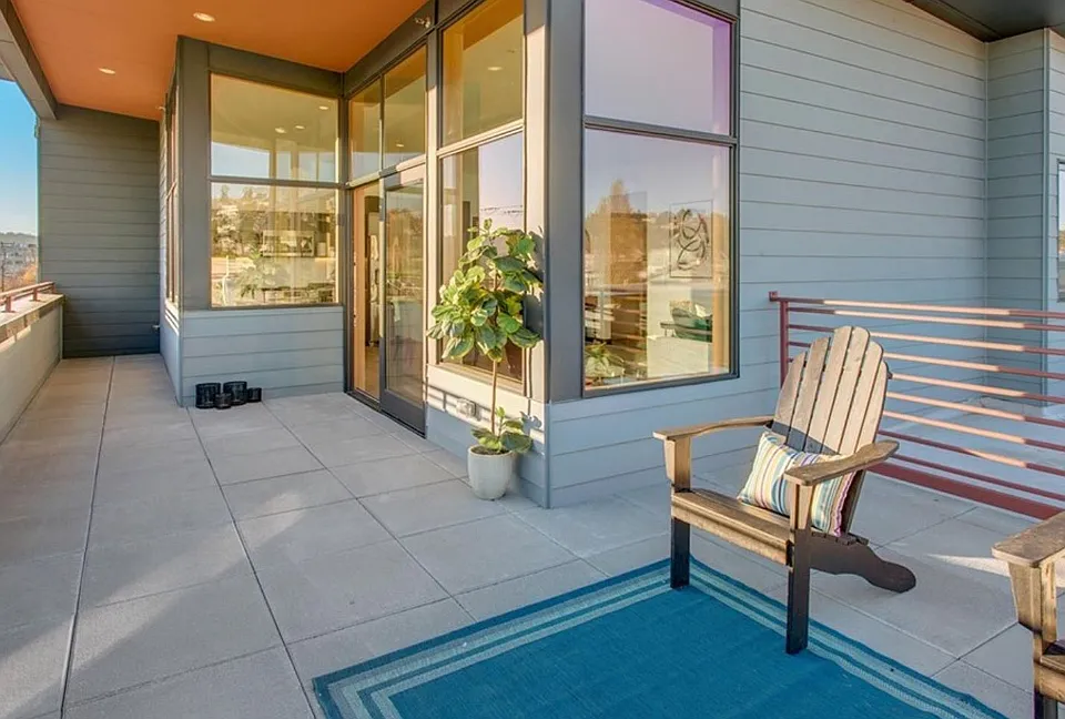Large private patio