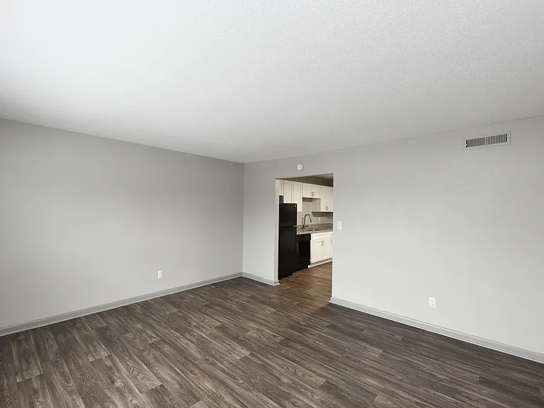 Living Room with Hardwood Style Flooring