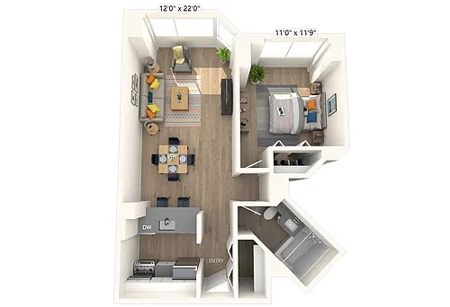 Floor plan A1-667-K-F-Reno