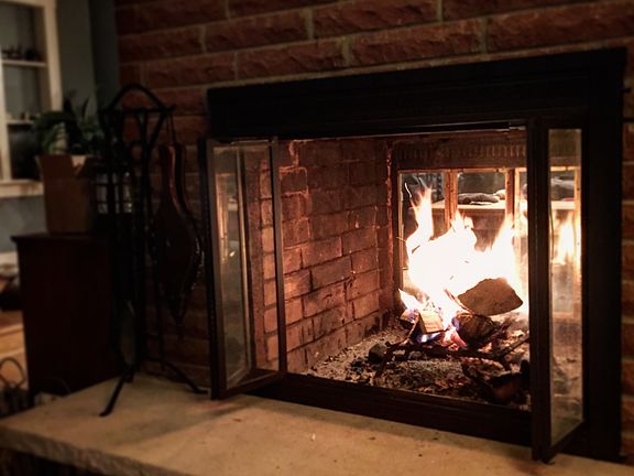 Wood Burning Fireplace
