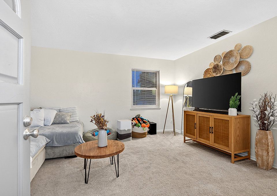 Living room with furniture (example only; not furnished)