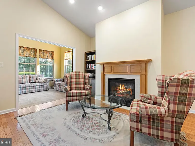 Gas Fireplace & Sunroom