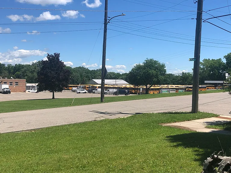 School bus yard