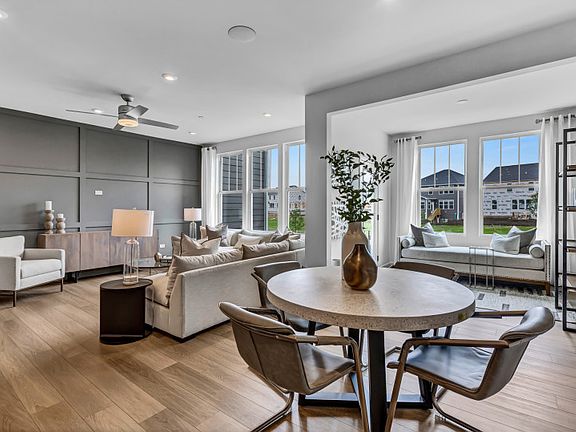 View from Cafe to Gathering Room and Optional Sun Room
