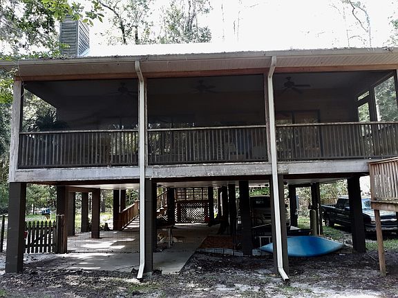 Back porch from river side