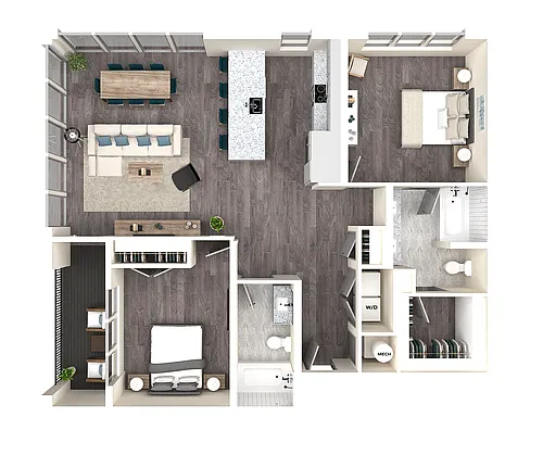Floor plan B1 (Conventional)