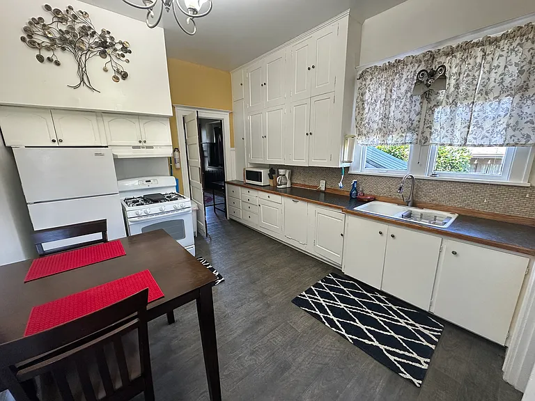 Kitchen facing North windows