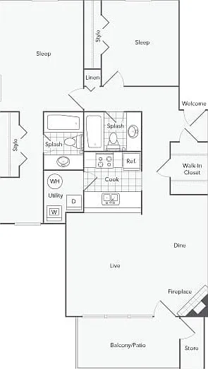 Floorplan 2C Floorplan 2C
