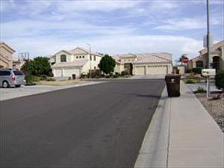 View of street, home is on the right