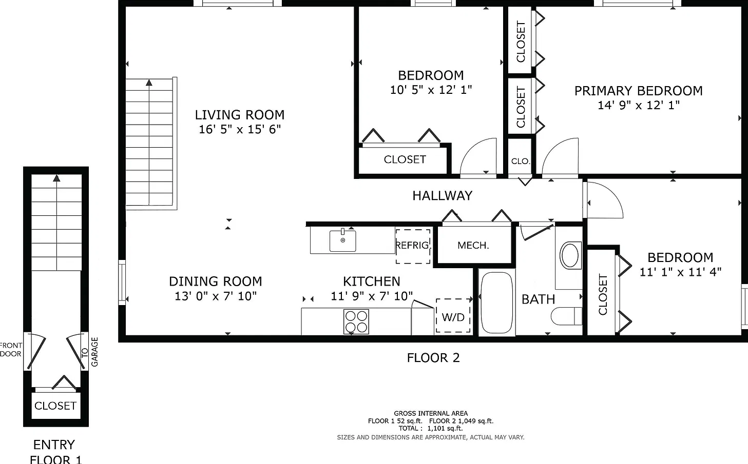 3 bed, 1101 sqft, $2,600 — Photo 3