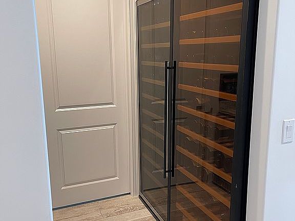 Wine coolers in wet bar