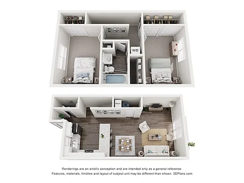 Floor plan The Towne, Renovated