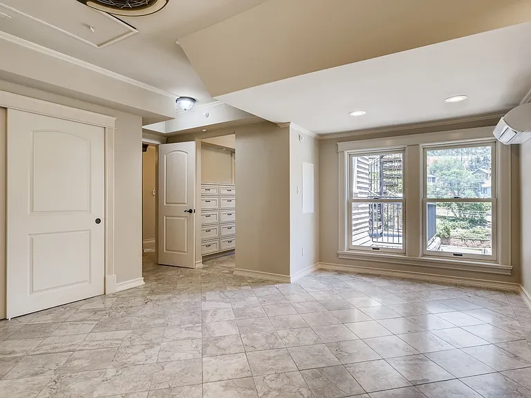 unfurnished view of master bedroom