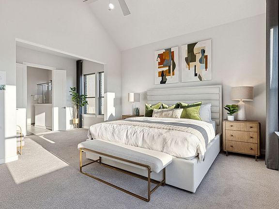 Primary Suite in the Monet II home plan by Trophy Signature Homes - REPRESENTATIVE PHOTO