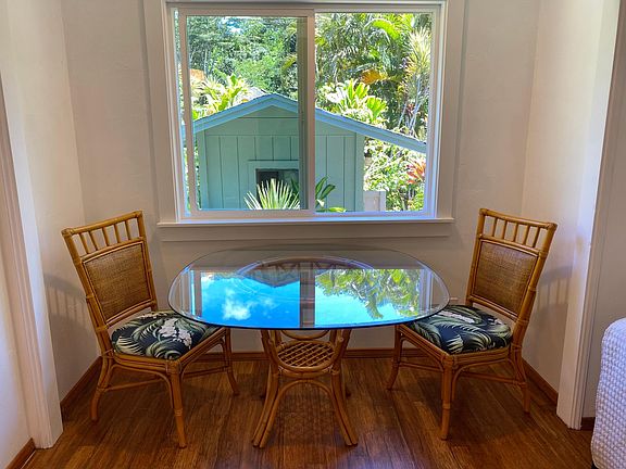 vintage bamboo table and chairs