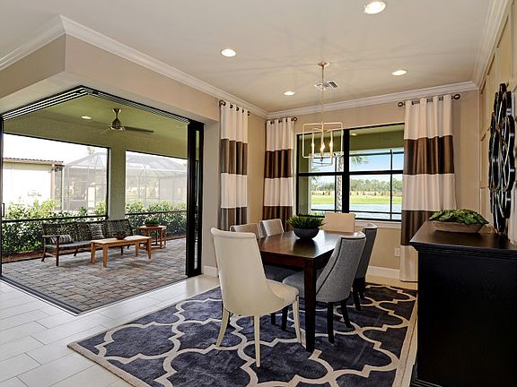 Model Representation Cafe dining space ideally located off of the kitchen