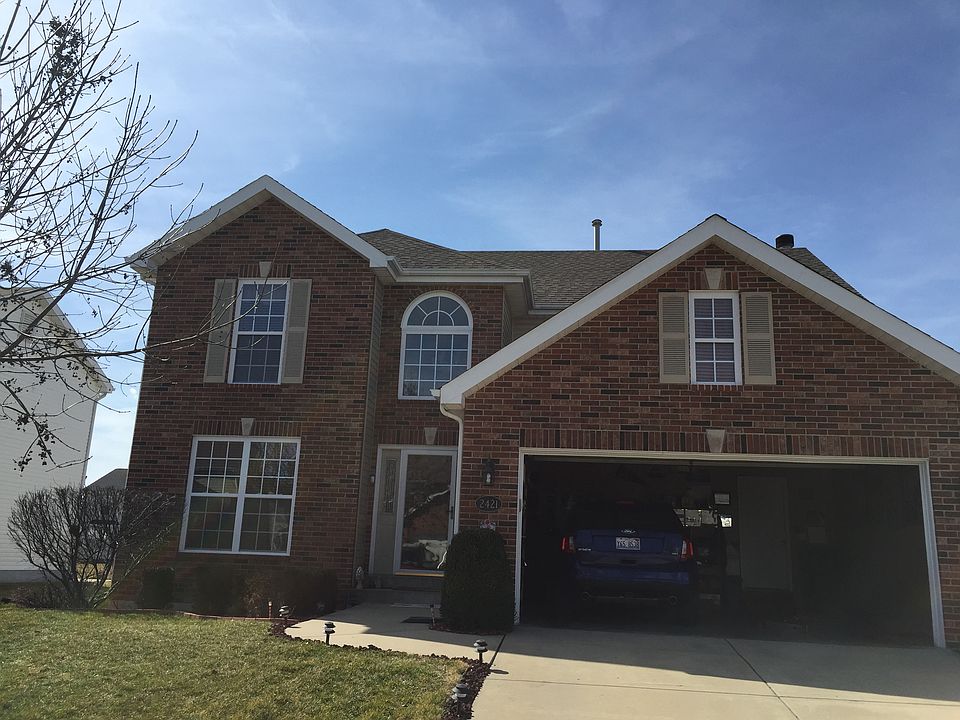 All brick front view