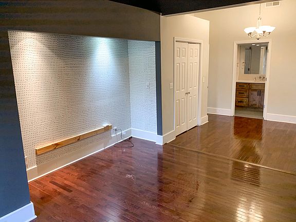 Master Bedroom - (nook for bed placement) and view of closet, sitting area and en suite master bath