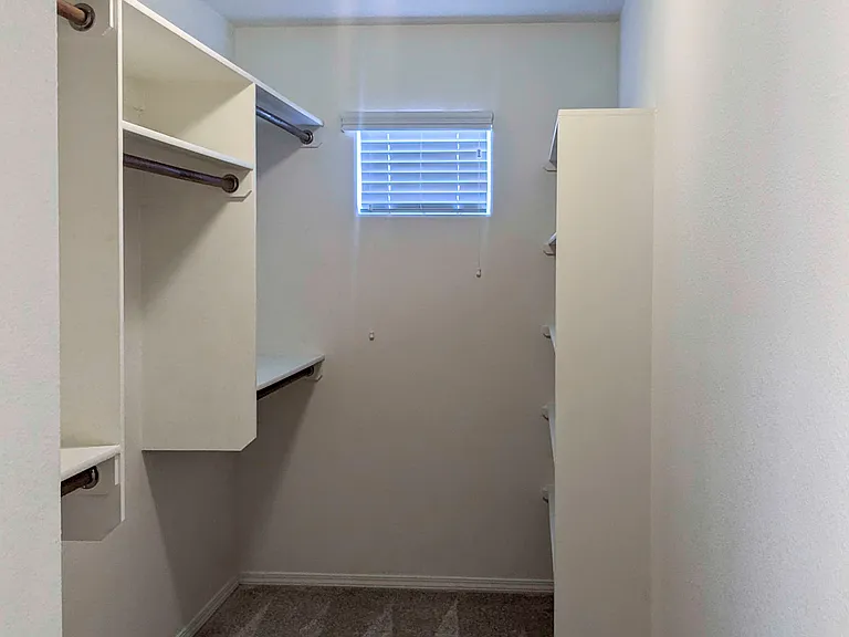 Master walk-in closet